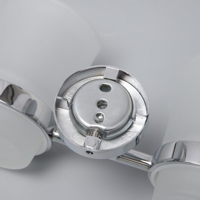 Держатель для зубных щёток, настенный, Accoona А11304, 2 стакана, стекло, цвет хром Держатель для зубных щёток, настенный, Accoona А11304, 2 стакана, стекло, цвет хром