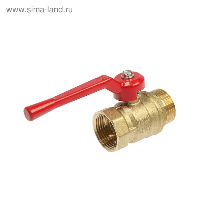 Кран шаровой ZEIN, внутренняя/наружная резьба 3/4 Кран шаровой ZEIN, внутренняя/наружная резьба 3/4", ручка