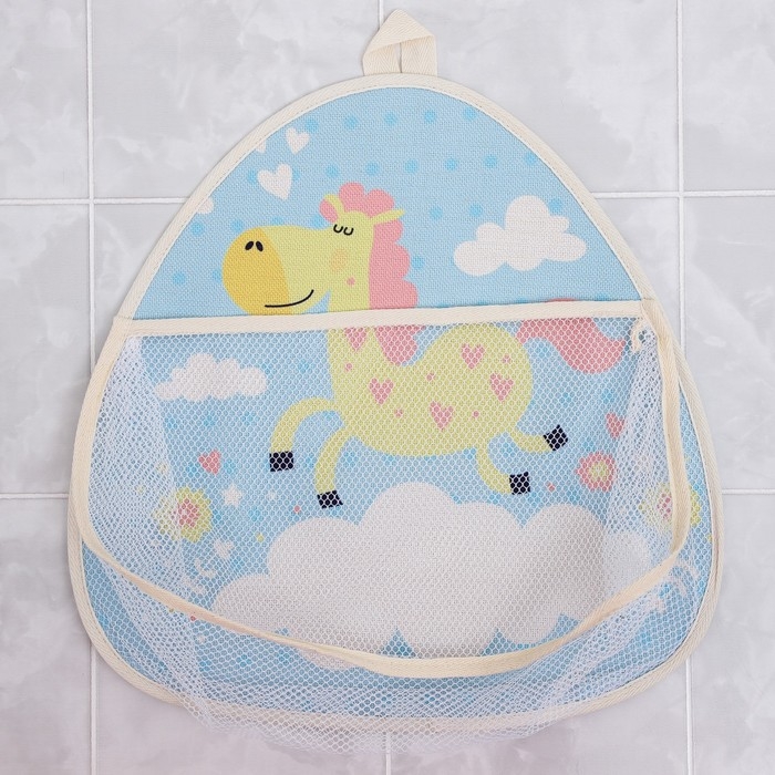 Сетка для хранения игрушек в ванной с петелькой «Лошадка» Сетка для хранения игрушек в ванной с петелькой «Лошадка»