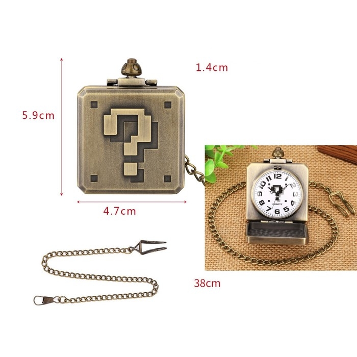 Часы карманные Часы карманные "Куб", кварцевые, d циферблата-4.6 см, цепочка l-38 см