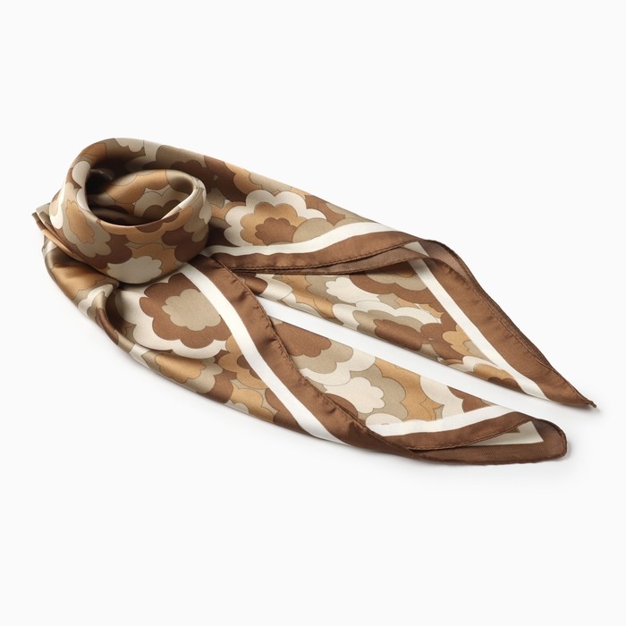 Платок женский MINAKU р-р 70*70 см, цв. коричневый Платок женский MINAKU р-р 70*70 см, цв. коричневый