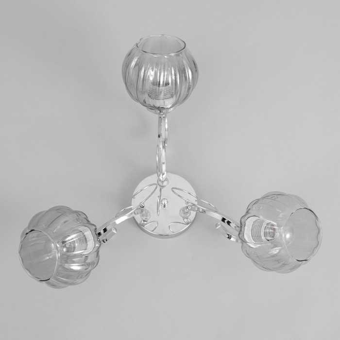 Люстра Люстра "Эшли" 3х40Вт Е27 Хром 53х53х20см