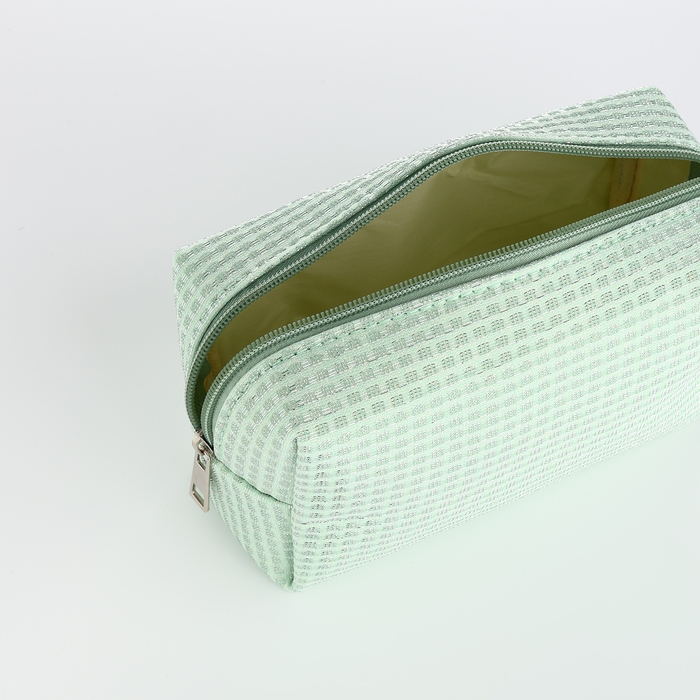 Косметичка на молнии, цвет зелёный Косметичка на молнии, цвет зелёный