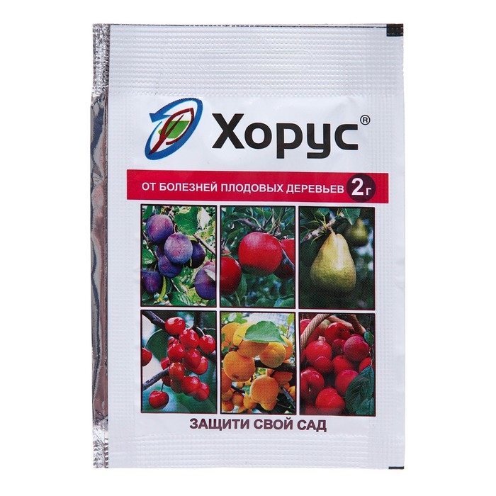 Средство от болезней плодовых культур Хорус, пакет, 2 г Средство от болезней плодовых культур Хорус, пакет, 2 г