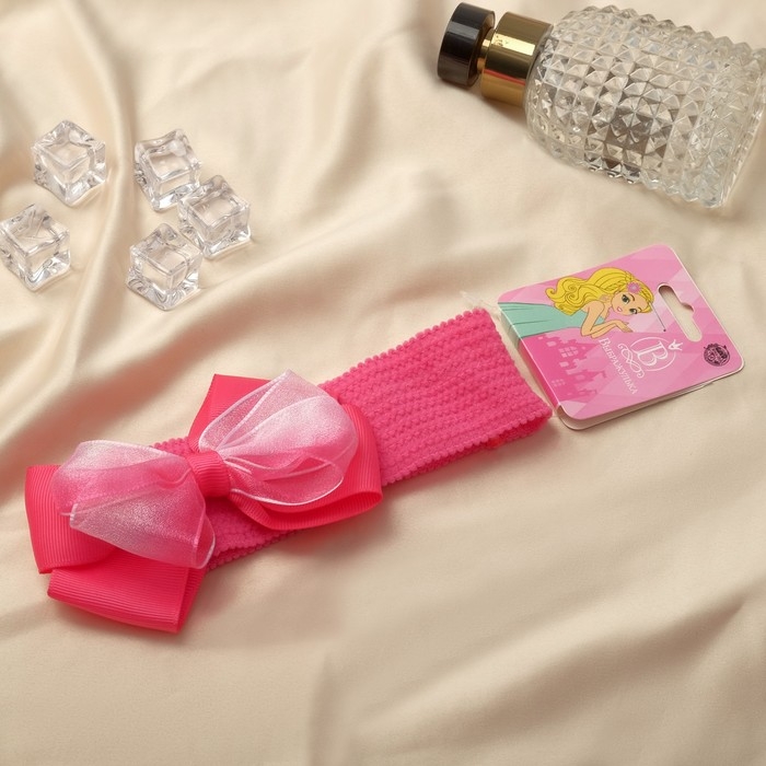 Повязка для волос Повязка для волос "Выбражулька" бант двойной, 16х3 см