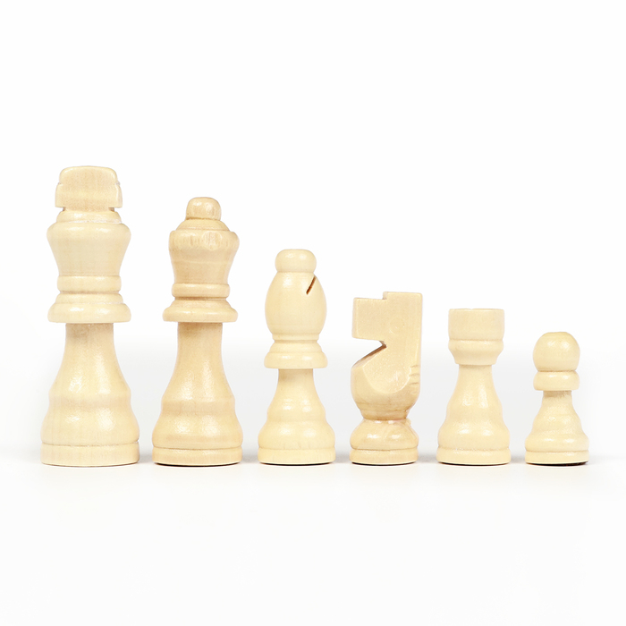 Настольная игра 3 в 1  Настольная игра 3 в 1 "Король": нарды, шахматы, шашки, 39 х 39 см