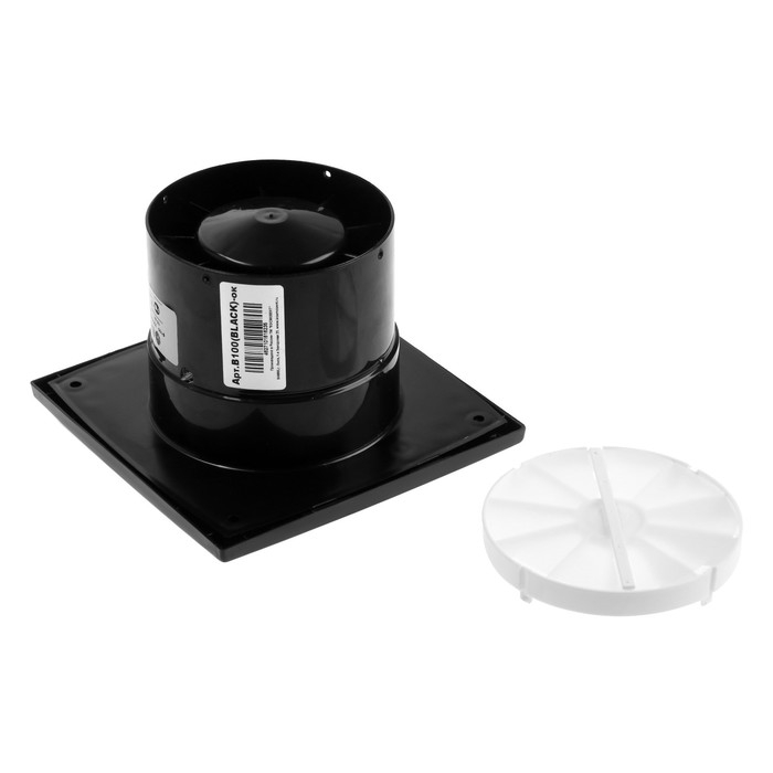 Вентилятор вытяжной Вентилятор вытяжной "КосмоВент" В100-ок, d=100 мм, 10 Вт, 40 дБ, 105 м³/ч, обр.клапан, черн