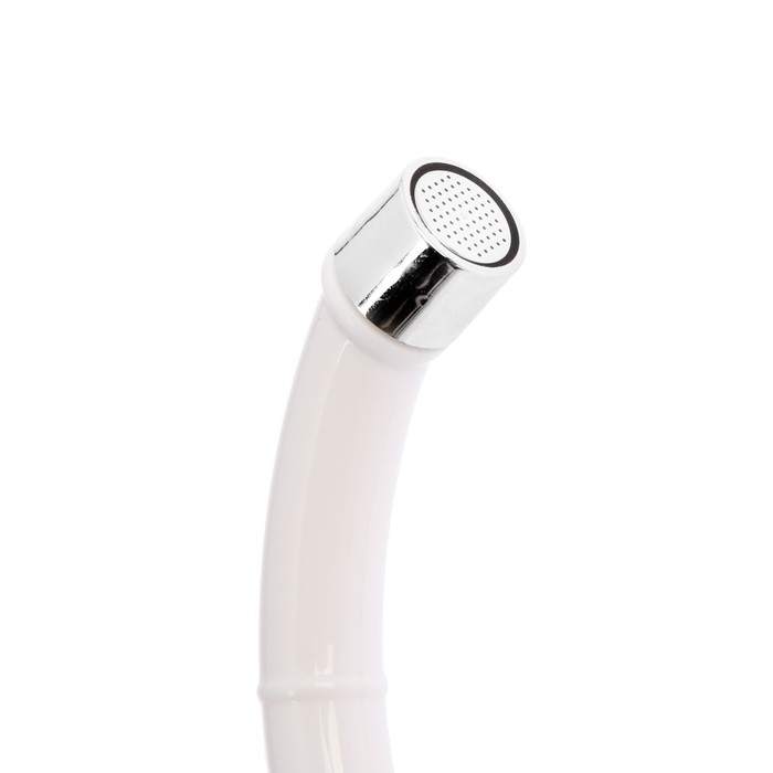 Моносмеситель  Моносмеситель "Эверест" B41-337, вентильный, с высоким изливом, белый