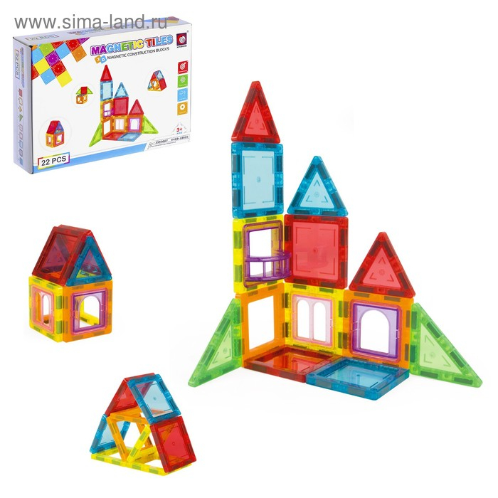 Конструктор магнитный «Магический магнит», 22 детали Конструктор магнитный «Магический магнит», 22 детали