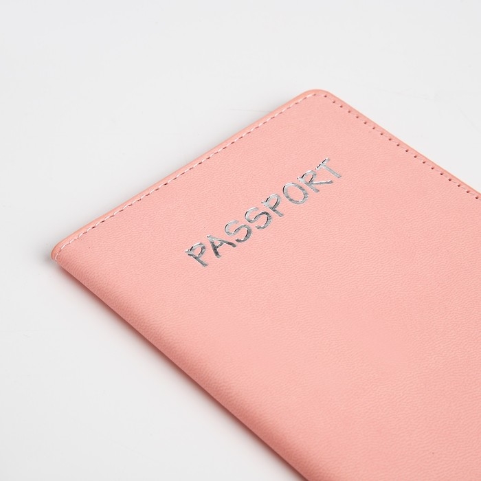 Обложка для паспорта, цвет розовый Обложка для паспорта, цвет розовый