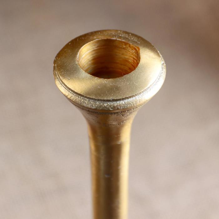 Подсвечник алюминий Подсвечник алюминий "Роман" на 1 свечу 9х9х28 см