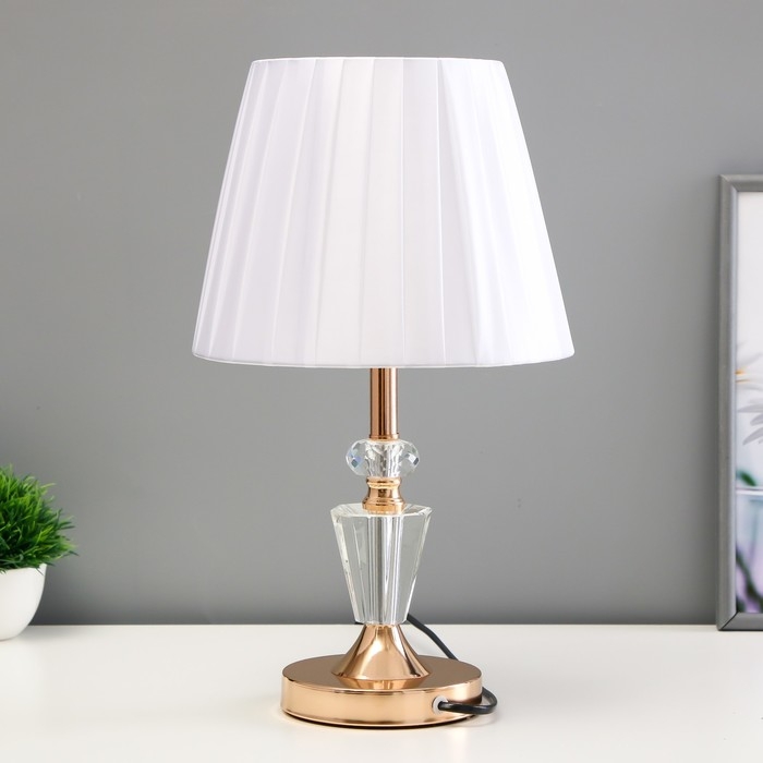 Настольная лампа Настольная лампа "Лесия" Е14 40Вт золото 22х22х40 см