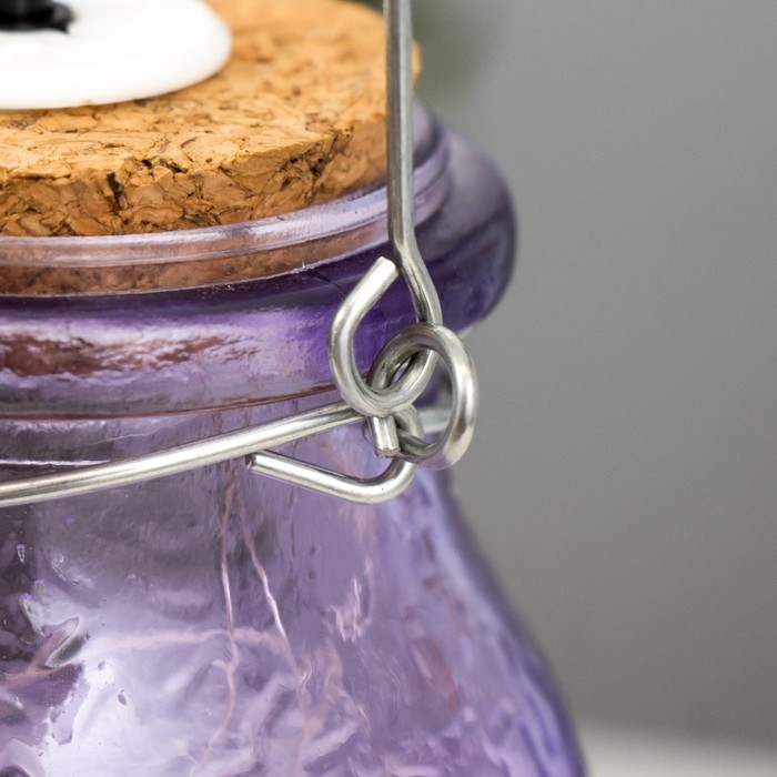 Ночник Ночник "Деллос" LED от батареек фиолетовый 7х7х17,5 см RISALUX