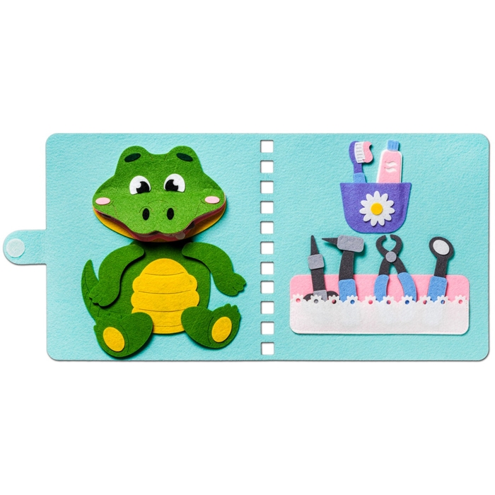 Развивающая книжка «Лечим зубки» Развивающая книжка «Лечим зубки»