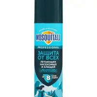 Аэрозоль Mosquitall от летающих насекомых и клещей репеллентный Mosquitall, 150 мл