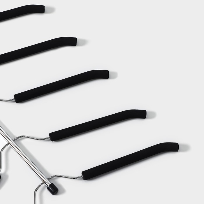 Плечики - вешалки для одежды Доляна, 40×50 см, многоуровневая, антискользящее покрытие, цвет МИКС