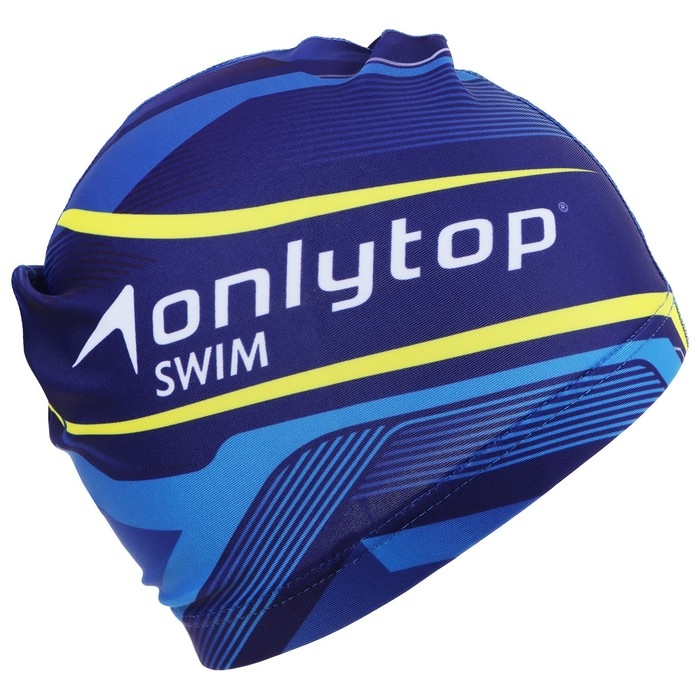 Шапочка для плавания взрослая ONLYTOP Swim, тканевая, обхват 54-60 см Шапочка для плавания взрослая ONLYTOP Swim, тканевая, обхват 54-60 см
