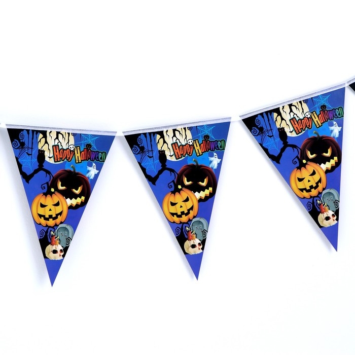 Гирлянда «Хэллоуин» 10 флажков Гирлянда «Хэллоуин» 10 флажков