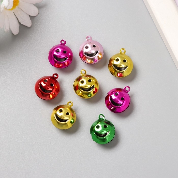 Набор декора для творчества металл  Набор декора для творчества металл "Смайл" цветные набор 8 шт