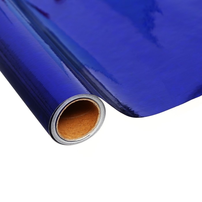Плёнка самоклеящаяся, голография, синяя, 0.45 х 3 м, 3 мкм Плёнка самоклеящаяся, голография, синяя, 0.45 х 3 м, 3 мкм