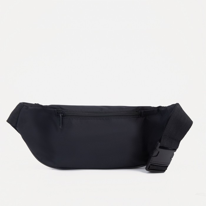 Поясная сумка на молнии, 3 кармана, цвет чёрный Поясная сумка на молнии, 3 кармана, цвет чёрный