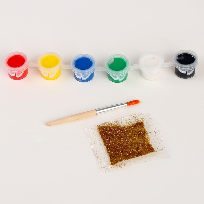 Кружка под раскраску с ёлочным шаром на новый год &laquo;С Новым годом&raquo;, 300 мл, новогодний набор для творчества