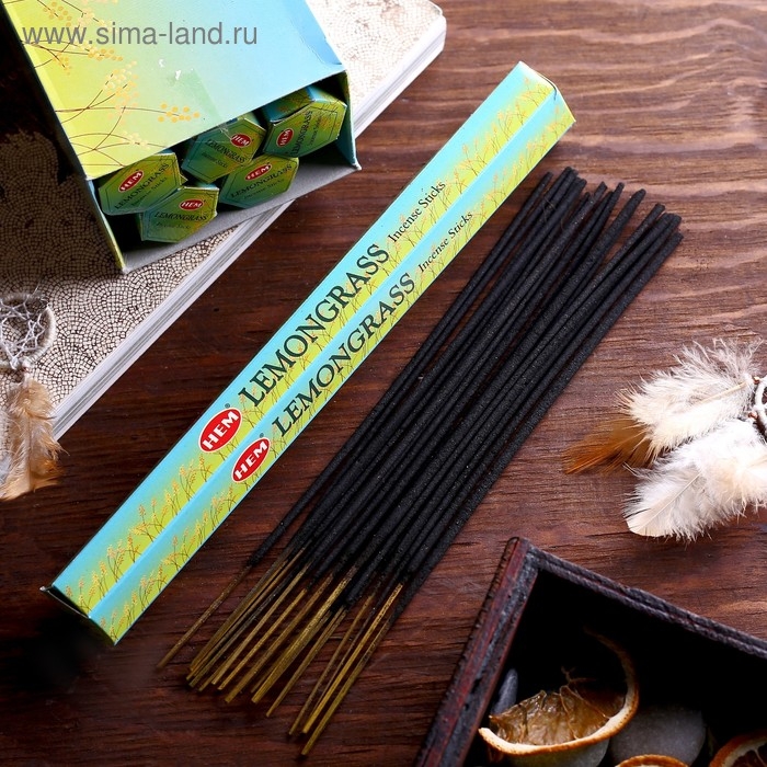 Благовония Благовония "HEM" 20 палочек угольные Лемонграсс