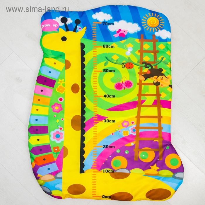 Развивающий коврик с дугами «Ростомер Жирафик», р-р 81х68х0,5 см. Развивающий коврик с дугами «Ростомер Жирафик», р-р 81х68х0,5 см.