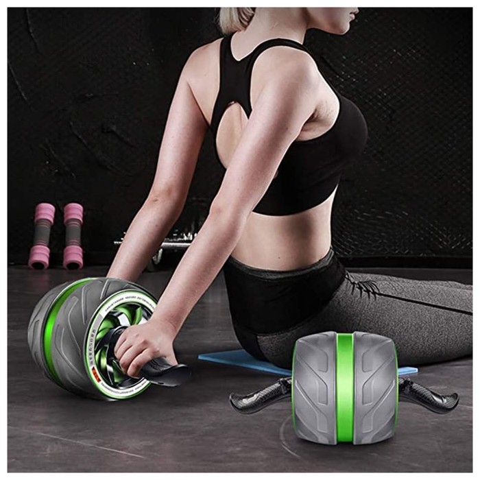 Ролик для пресса ONLYTOP, 40х19х19 см, с ковриком, цвет красный Ролик для пресса ONLYTOP, 40х19х19 см, с ковриком, цвет красный