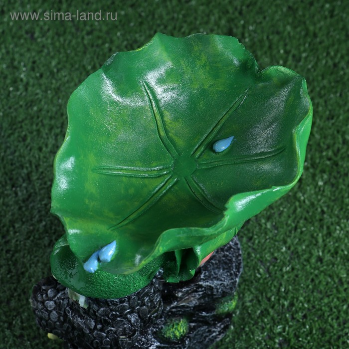 Садовая фигура  Садовая фигура "Лягушки на камне-поилка" 20х17х29см