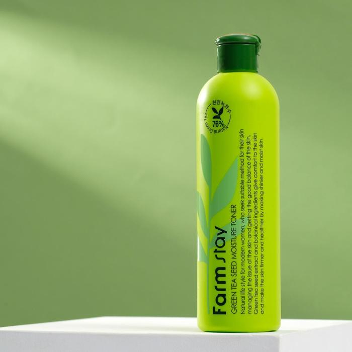 Увлажняющий тонер FarmStay, с семенами зелёного чая, 300 мл Увлажняющий тонер FarmStay, с семенами зелёного чая, 300 мл