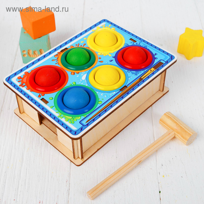 Стучалка-сортер «Палитра», с молотком Стучалка-сортер «Палитра», с молотком