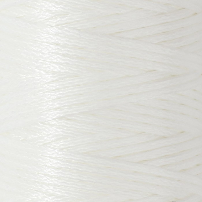 Нитки вощёные, плоские, 210D/16, 1 мм, 50 &plusmn; 2 м, цвет белый