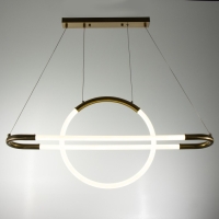 Люстра 1607/2 LED 73Вт 4000К золото 85х35 см BayerLux