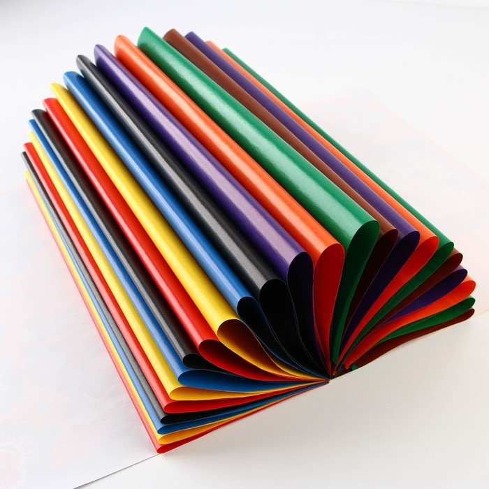 Бумага цветная двусторонняя А4 &laquo;1 сентября:Учись на 5&raquo; 24 листа 8 цветов мелованная, плотность 70-75 г/м&sup2;, обложка 80 г/м&sup2;