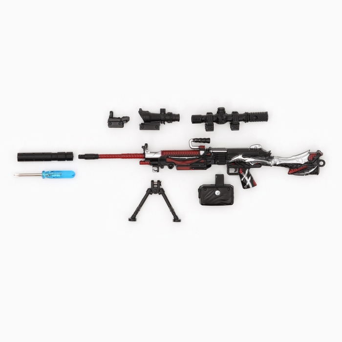 Сувенирное оружие мини пулемет Сувенирное оружие мини пулемет "Red Dragon" 26см