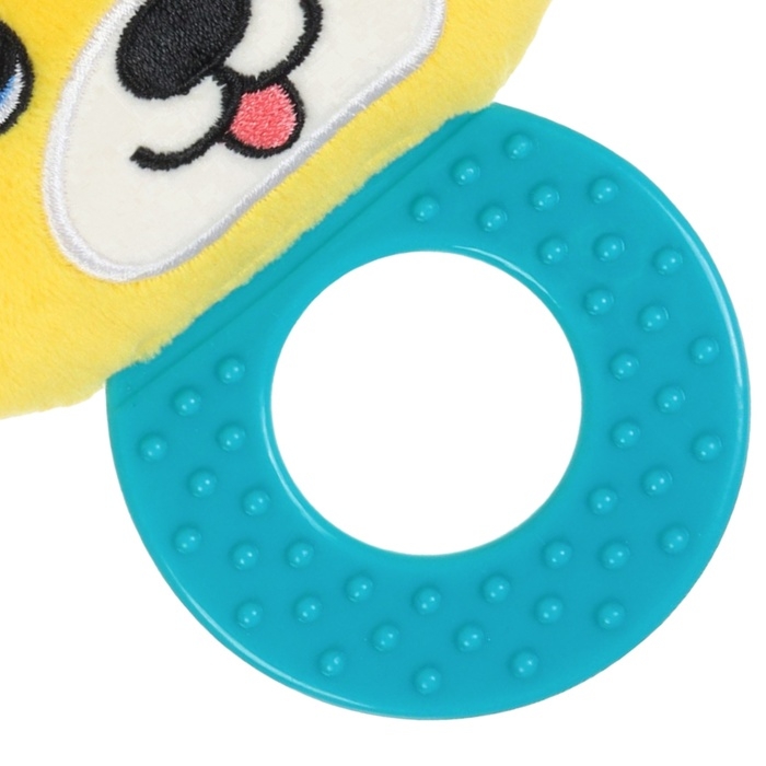 Погремушка мягкая с прорезывателем  Погремушка мягкая с прорезывателем "Собачка", Крошка Я