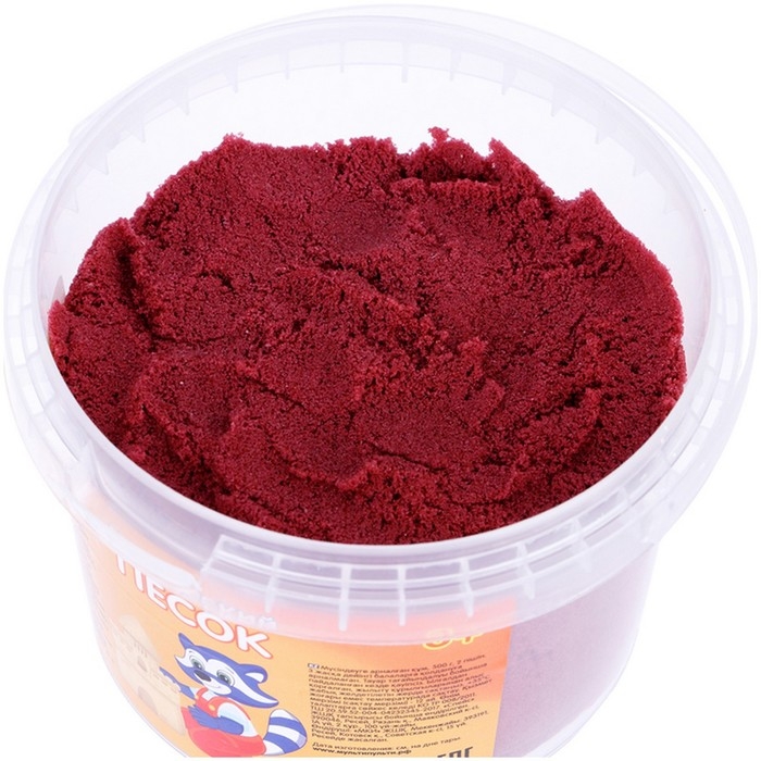 Песок для лепки «Магический песок», малиновый, 500 г, 2 форм. Песок для лепки «Магический песок», малиновый, 500 г, 2 форм.