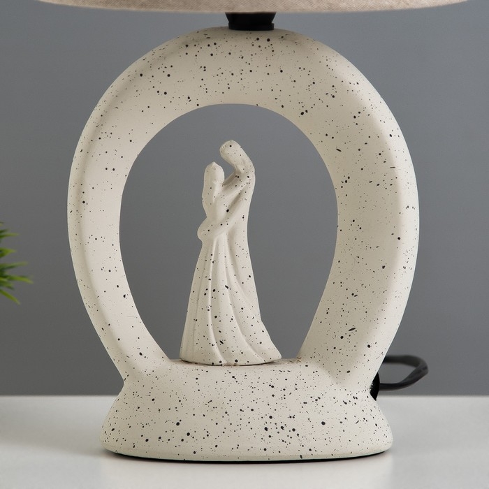 Настольная лампа Настольная лампа "Пара" Е14 40Вт бежевый 20х20х34см RISALUX