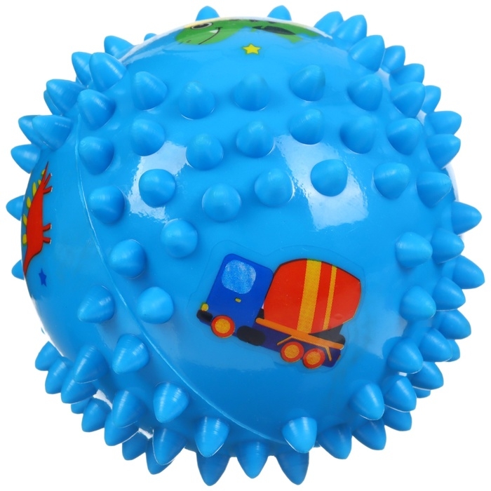 Развивающий тактильный мячик  Развивающий тактильный мячик "Ежик", диаметр 9 см, с пищалкой, в пакете, Крошка Я