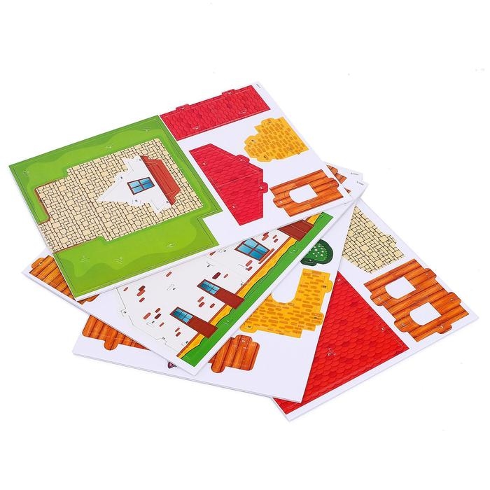 Конструктор 3D из пенокартона «Чудесный дом», 25 деталей Конструктор 3D из пенокартона «Чудесный дом», 25 деталей