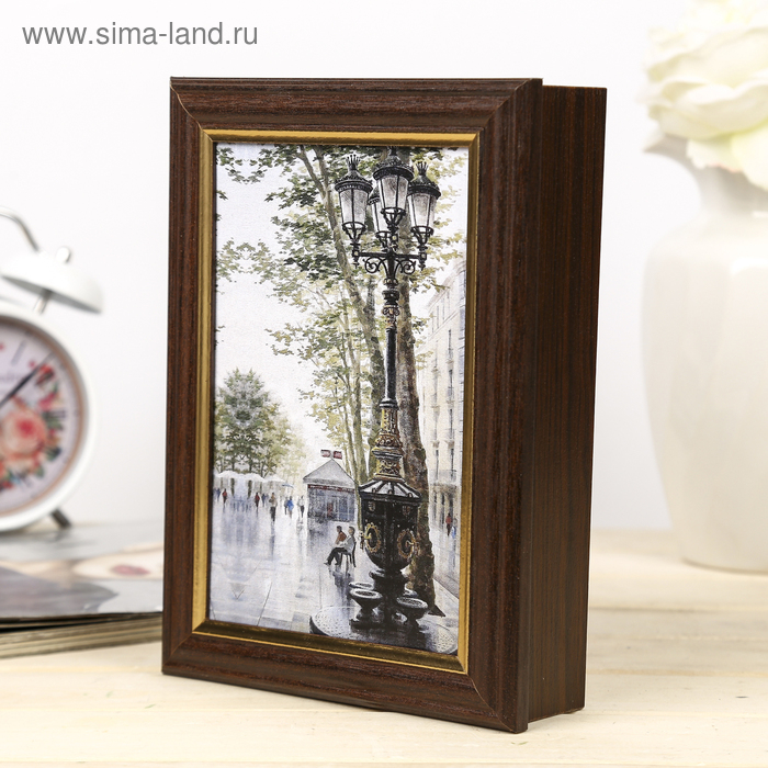 Ключница Ключница "Фонари Барселоны" 15х21 см венге