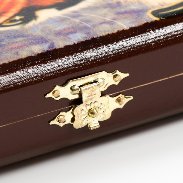 Нарды деревянные большие, настольная игра Нарды деревянные большие, настольная игра "Тигр", 40 х 40 см, с шашками