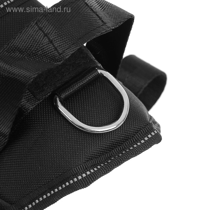 Шлейка К9 мягкая светоотражающая, размер S, ОГ 45-55 см, вес 5-12,5 кг, чёрная Шлейка К9 мягкая светоотражающая, размер S, ОГ 45-55 см, вес 5-12,5 кг, чёрная