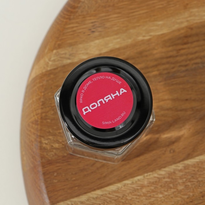 Банка для хранения сыпучих продуктов Доляна «Идиллия», 70 мл, 5,4×5,3 см, стекло, с металлической крышкой