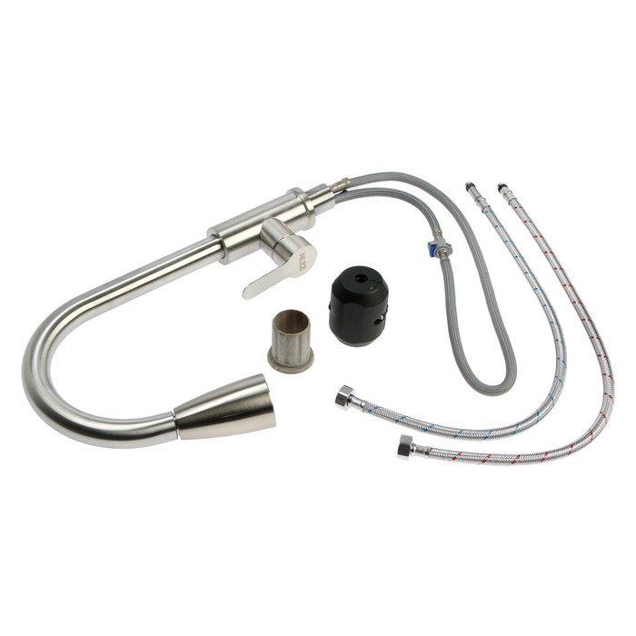 Смеситель для кухни ZEIN Z2940, выдвижной излив, 2 режима, картридж 35 мм, нерж.сталь, сатин Смеситель для кухни ZEIN Z2940, выдвижной излив, 2 режима, картридж 35 мм, нерж.сталь, сатин