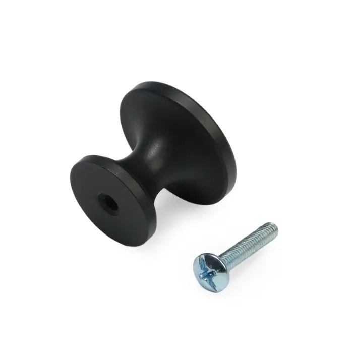 Ручка-кнопка CAPPIO RK148, d=30 мм, цвет черный