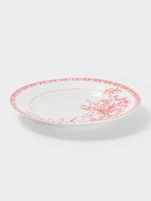 Тарелка Дулевский фарфор «Райские ландыши», d=20 см, фарфор Тарелка Дулевский фарфор «Райские ландыши», d=20 см, фарфор