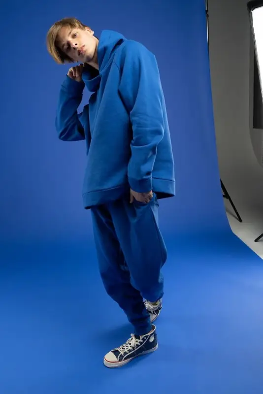 Худи унисекс H1, синее, размер XS/S Худи унисекс H1, синее, размер XS/S