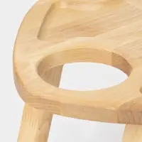 Столик - поднос для вина в форме сердца Adelica, с менажницей и складными ножками, на 2 персоны, d=30&times;1.8 см, дерево берёза